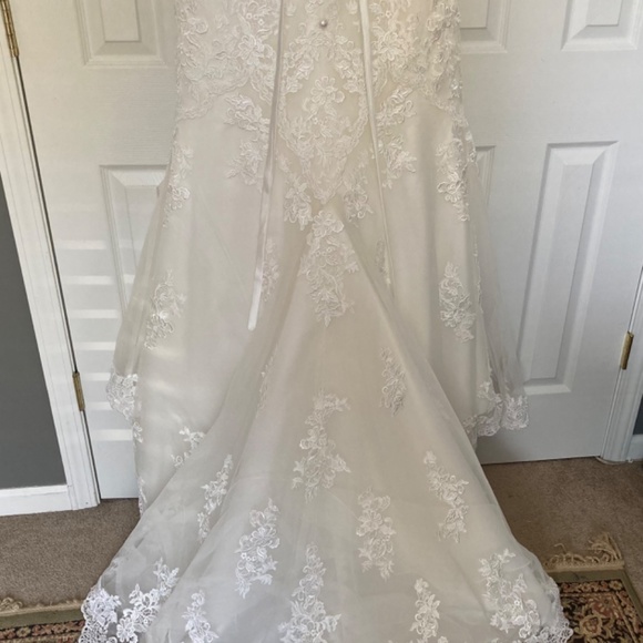 San Patrick Strapless, Lace Wedding Dress - Picture 8 of 12